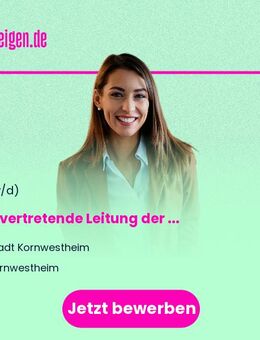 Stellvertretende Leitung (m/w/d) der Stabsstelle Gremien- und Öffentlichkeitsarbeit - Kornwestheim