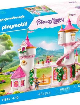 Playmobil® Prinzessinnenschloss mit Königspaar (71845), Playmobil Princess Magic Konstruktions-Spielset, (421 St), Made in Germany