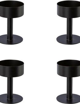 Creativ deco Kerzenhalter (4 St), für Stumpenkerzen, 4er Set, Ø 4,5 cm