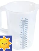 Messbecher mit Skala für bis 3 L NEUWARE wie im Bild in 88212