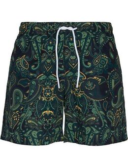 URBAN CLASSICS Badeshorts Urban Classics Herren Paisley Swim Shorts