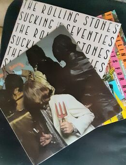 3 Rolling Stones LP's: NO STONE UNT./ SUCKING I,T. SEV./ TIME WAI - Düren