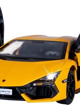 Jamara Spielzeug-Auto Diecast, Lamborghini Revuelto gelb inkluisve Batterien, LED Licht, Maßstab 1:24