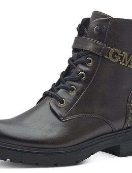MARCO TOZZI by GMK VERICO Schnürboots, Blockabsatz, Schnürstiefelette, Chunky Boots mit Gummizug-Schnürung