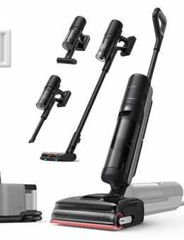Dreame Nass-Trocken-Sauger H15 Mix, 400 W, beutellos, 7-in-1 Gerät, 23.000Pa Saugkraft, KI-gesteuerter Hebearm, 180°-Neigung