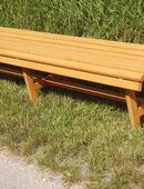 Beistellbank Bierbank fertig lasiert ca 2,0 m lang in 84558