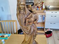 Holz Skulptur Figur handgeschnitzt Maria Muttergottes Madonna mit Kind Höhe 68cm - Bensheim Zentrum