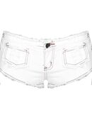 Damen Hot Pants in Weiß zum Schnüren in 31600