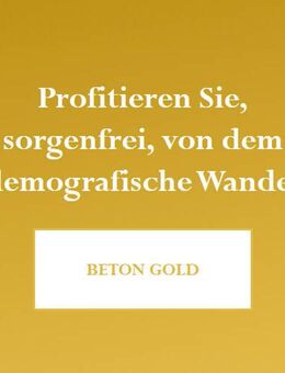 Profitieren Sie, sorgenfrei, von dem demografische Wandel - Ochtrup