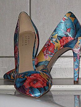 Florale Damen Pumps Gr.41 - Worms