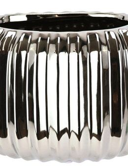 I.GE.A. Dekovase Vase aus Keramik (1 St), Dekovase Blumenvase Modern für Tischdeko Tischvase Deko Trockenblume