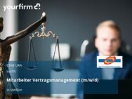 Mitarbeiter Vertragsmanagement (m/w/d) - Meißen