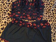 Verführerisches Spitzen Set ,schwarz mit roten kussmund Details 💋 - Dortmund