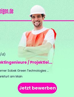 Projektingenieure / Projektleiter Gebäude- / Versorgungstechnik (m/w/d) - Frankfurt (Main)