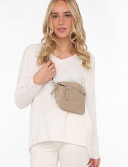 Zwillingsherz Umhängetasche XXL Crossbody Bag Leder, Große Umhängetasche mit Reißverschluss