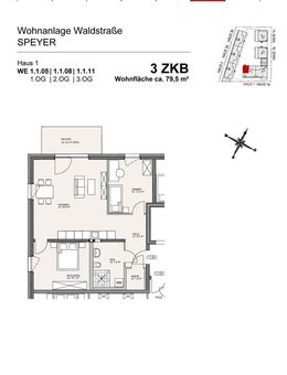 Moderne 3-ZKB Neubau Wohnung - nur mit Wohnberechtigungsschein anmietbar! - Speyer