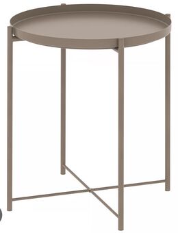 Ikeaw Tabletttisch, dunkel graubeige, 45x53 cm. Gut Zustand, pick up only - Berlin Steglitz-Zehlendorf