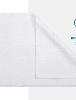 HAMMETEX Badematte rutschfeste Badvorleger, Höhe 7,5 mm, rutschhemmend beschichtet, strapazierfähig, Baumwolle, rechteckig, einfarbig, 100% Baumwolle, in 2 Größen erhältlich