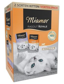 Probierpack Miamor Ragout Royale Jelly Kitten 12 x 100 g - Geflügel + Rind