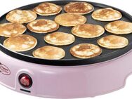 bestron Poffertjes-Maker APFM700SDP, 800 W, Retro Design, Mini Pfannkuchen Automat, mit Antihaftbeschichtung