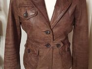 Damen Lederjacke, Gr.38, Dark Brown - Schwalbach (Taunus)