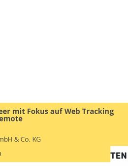 Data Engineer mit Fokus auf Web Tracking (m/w/d) - Remote - München