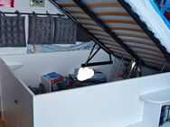 Jugendbett Kinderbett Stauraumbett Hochbett 140x200 cm mit Lattenrost und Matratze - Herrsching (Ammersee)