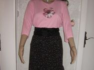 NEUw * Petit * Mille fleurs * Blümchen * Retro Romantik * DESIGNER * Strech Rock * Gr. 36- 38/ S * schwarz * bunt * - Riedlingen