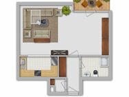 1-Zimmer-Wohnung mit Einbauküche, Dusche und kleinem Balkon (Dbl. 18-9) - Gommern Menz