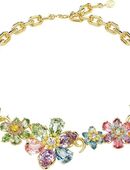 Swarovski Collier Schmuck Geschenk Idyllia Halskette Blume, mit Swarovski® Kristall in 00000