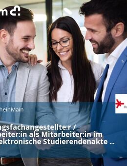 Verwaltungsfachangestellte:r / Sachbearbeiter:in als Mitarbeiter:in im Projekt elektronische Studierendenakte im Prüfungswesen (m/w/d) - Wiesbaden