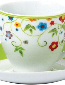 van Well Tasse Vario, Porzellan, spülmaschinen- und mikrowellengeeignet, 6-teilig