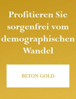 Profitieren Sie sorgenfrei vom demographischen Wandel! - Ochtrup