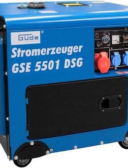 Güde Stromerzeuger GSE 5501 DS, 6,5 in kW, 2 x Schuko 230 V/50 Hz, 1 x CEE 16 A/400 V/50 Hz