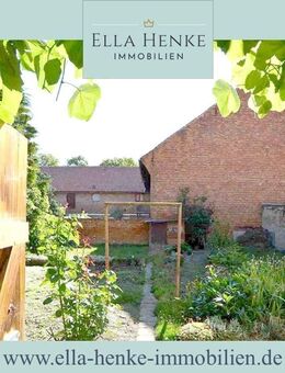 Großzügiger Resthof mit Wohnhaus, Scheune + Bauerngarten. - Harsleben