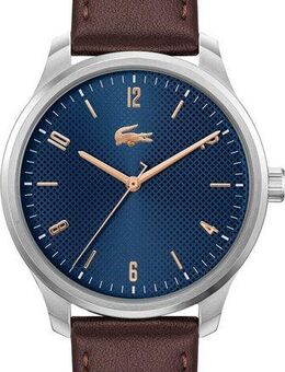 Lacoste Quarzuhr LISBON 2011322, Armbanduhr, Herrenuhr, Mineralglas, Lederarmband