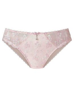 LASCANA Slip Dessous mit schöner Blümchen-Stickereispitze