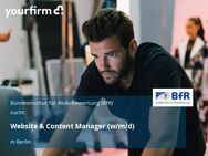 Website & Content Manager (w/m/d) - Berlin