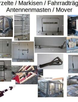 Vorzelte Markisen Fahrradträger Antennenmasten Mover für Ihren Wohnwagen Oldtimer/Youngtimer von caravanpartner - Schotten Zentrum