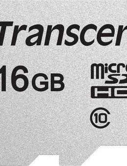 Transcend 300S microSDHC 16GB Speicherkarte (16 GB, Class 10, 95 MB/s Lesegeschwindigkeit)