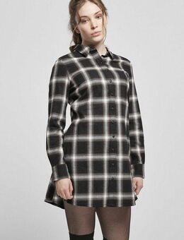 URBAN CLASSICS Shirtkleid Urban Classics Damen Ladies Cotton Check Shirt Dress (1-tlg)
