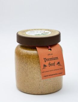 Premium Rustikal Senf (halbgrob) 270ml Thüringen Tontopf - Görlitz Zentrum