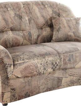 DOMO collection 2-Sitzer Bahia Couch, B/T: 153/92 cm, belastbar bis 140kg/ Sitz, mit Federkern, Microfaser MELROSE®, mocca