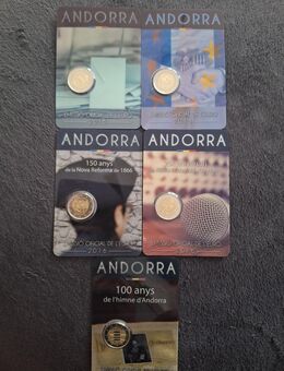 2 Euro Andorra 5 x 2 Euro - Bielefeld