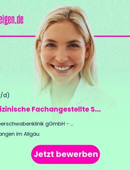 Medizinische Fachangestellte Sekretariat Chirurgie (w/m/d) - Wangen (Allgäu)
