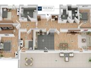 Exklusive Penthousewohnung in begehrter Wohnlage - 5 Zimmer - Dachterrasse - Rostock