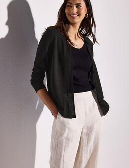 STREET ONE Shirtjacke NETTE im Strick Look