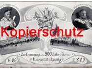 Alte Ansichtskarte "500 Jahr-Feier Universität Leipzig" 1909 - Landsberg
