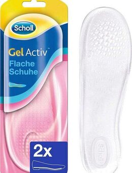 Scholl Einlegesohlen GelActiv für flache, schmale Schuhe, Für flache, schmale Schuhe