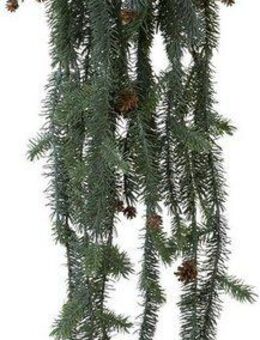 Winterliche Kunstpflanze Weihnachtsdeko Tanne, Creativ deco, Höhe 85 cm, Hängezweige mit Zapfen